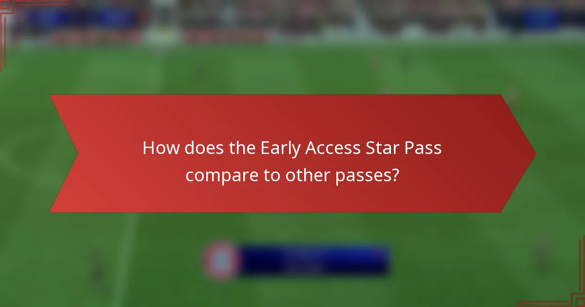 How does the Early Access Star Pass compare to other passes?