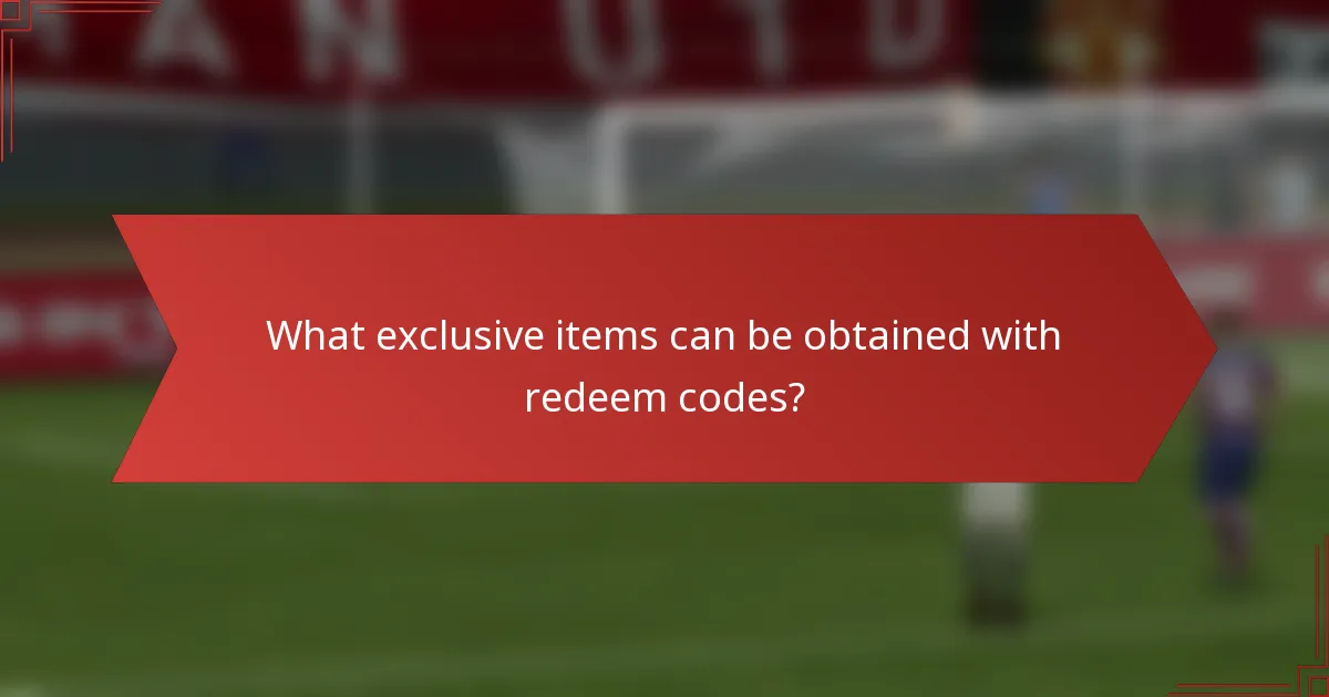 What exclusive items can be obtained with redeem codes?