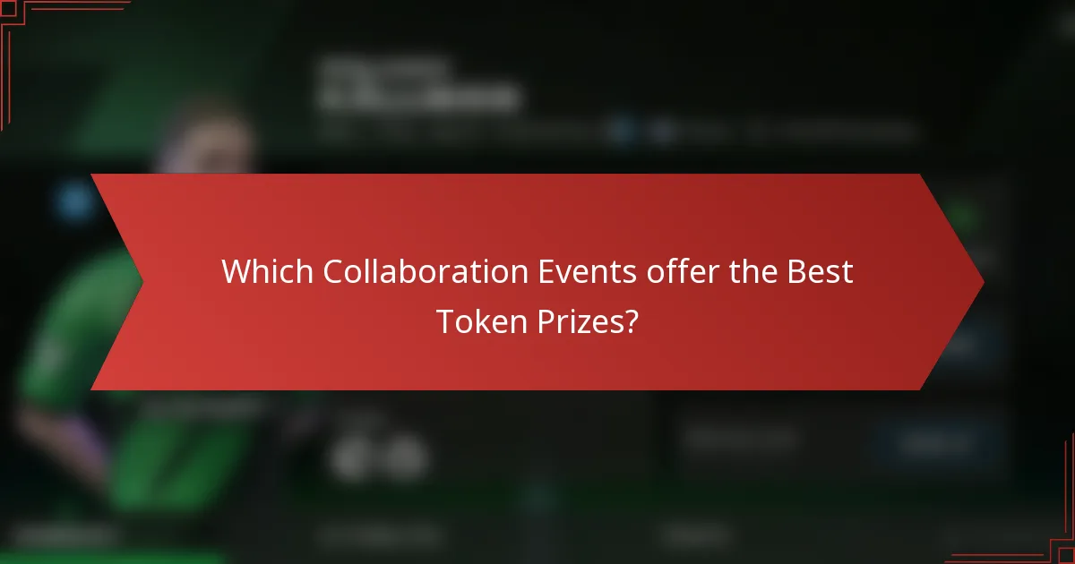 Which Collaboration Events offer the Best Token Prizes?